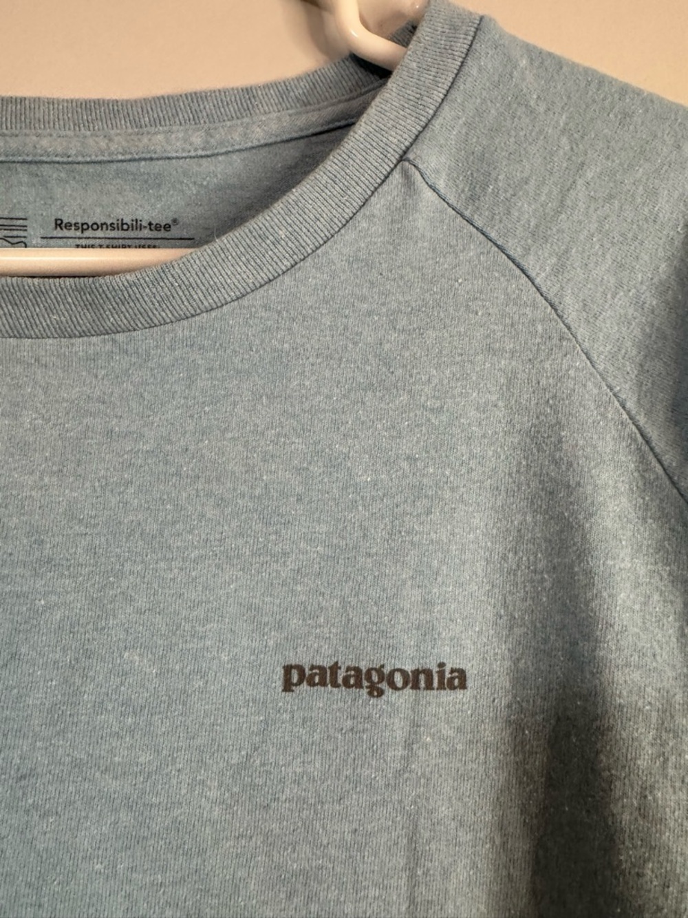 5/$32 Patagonia Light Blue Long Sleeve Tee Size Small - Picture 3 of 9